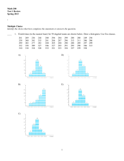 1. Finish times (to the nearest hour) for 59 dogsled teams