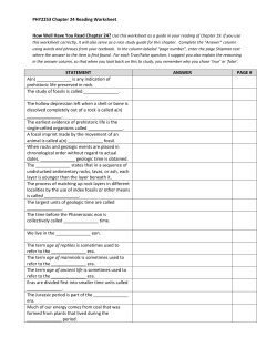 PHY2253 Chapter 24 Reading Worksheet STATEMENT ANSWER