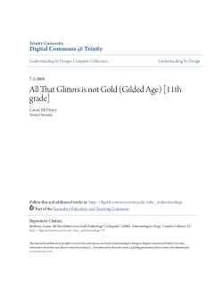 All That Glitters is not Gold (Gilded Age)
