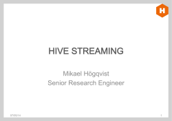hive streaming