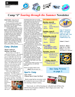 Camp &ldquo;J&rdquo; Soaring through the Summer Newsletter