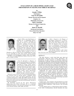 evaluation of a high speed, light load phenomenon in tilting