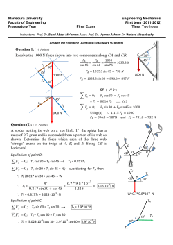 Final Exam Solution - Bishri A. Abdel