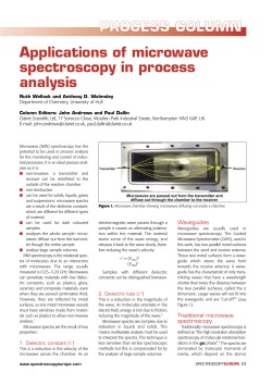 Applications of microwave spectroscopy in