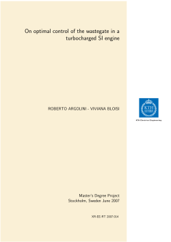 On optimal control of the wastegate in a turbocharged SI engine