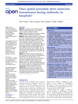 Does spatial proximity drive norovirus transmission