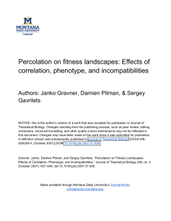 Percolation on fitness landscapes: Effects of