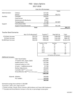 FISD - Salary Options 2017-2018