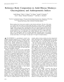 Reference Body Composition in Adult Rhesus Monkeys
