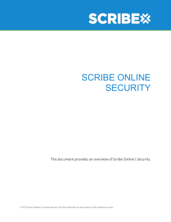 scribe online security