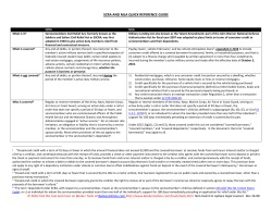 scra and mla quick reference guide