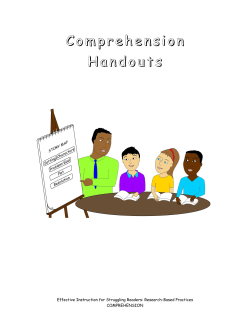 Comprehension Handouts