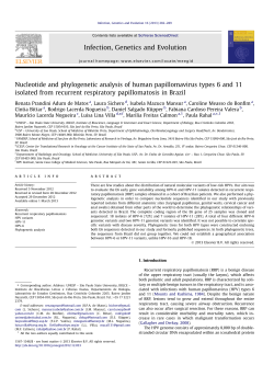 Nucleotide and phylogenetic analysis of human papillomavirus