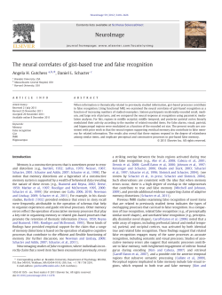 The neural correlates of gist-based true and