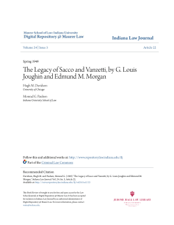 The Legacy of Sacco and Vanzetti, by G. Louis Joughin and