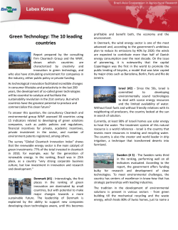 Green Technology: The 10 leading countries