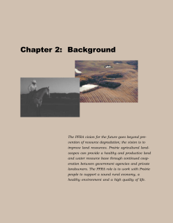 Prairie Agricultural Landscapes: a land resource review
