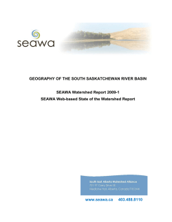 GEOGRAPHY OF THE SOUTH SASKATCHEWAN RIVER