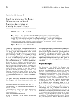 Implementation of In-home Telemedicine in Rural Kansas