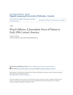 Floyd Gibbons - DigitalCommons@University of Nebraska