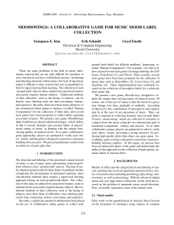 moodswings: a collaborative game for music mood label collection
