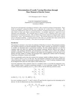 Determination of Locally Varying Directions through Mass Moment