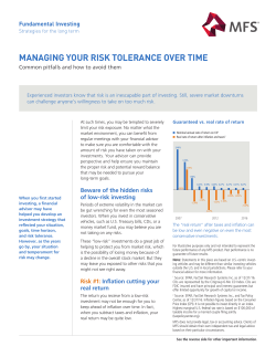 Managing Your Risk Tolerance Over Time