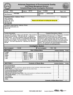 Arkansas Department of Environmental Quality