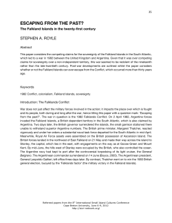 The Falkland Islands in the Twenty-First Century