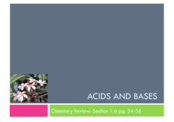 ACIDS AND BASES