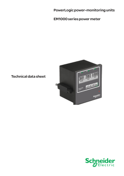 EM1000 series power meter PowerLogic power