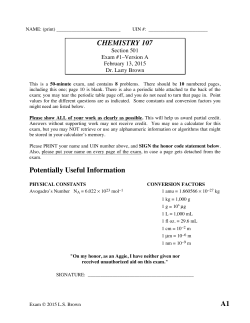 Exam - Chem 107