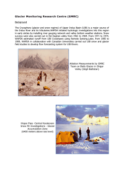 Glacier Monitoring Research Centre (GMRC)