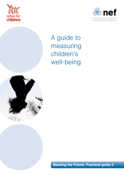 A guide to measuring children`s well