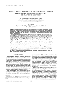 effect of clay mineralogy and aluminum and iron oxides