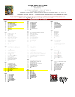 2016-2017 Bus Schedule-5.xlsx - Bangor