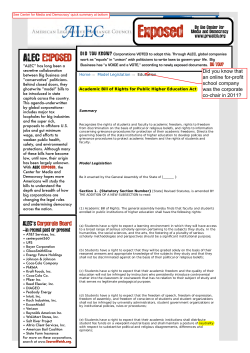 Academic Bill of Rights