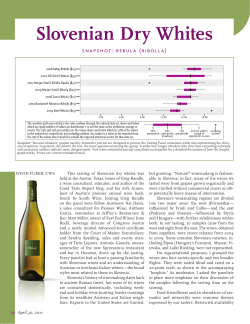 Slovenian Dry Whites