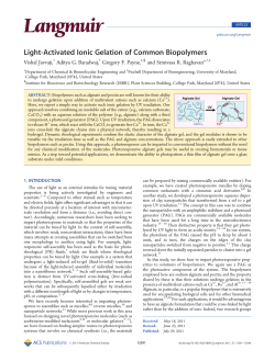 Light-Activated Ionic Gelation of Common Biopolymers