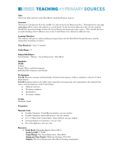 Title: Out of the Dust and Life in the Dust Bowl