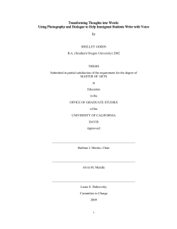 Transforming Thoughts into Words