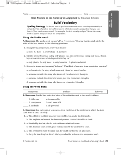 from Sinners in the Hands of an Angry God