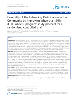 Feasibility of the Enhancing Participation In the Community by