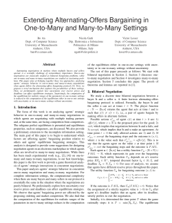 Extending Alternating-Offers Bargaining in One-to