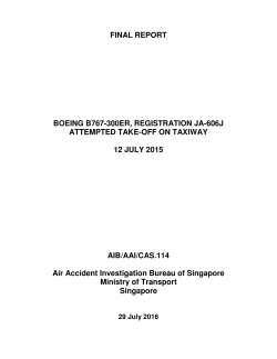 final report - Ministry of Transport