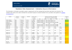 indicative information - University of Nottingham