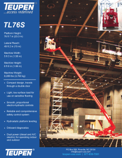 Platform Height: 76 ft 7 in  Lateral Reach: 49 ft 2 in (15 m