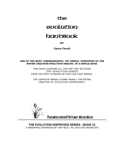 The Evolution Handbook