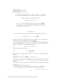 and &psi;(x) - Joint Mathematics Meetings