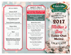 Mother`s Day Dinner_2017 Brochure